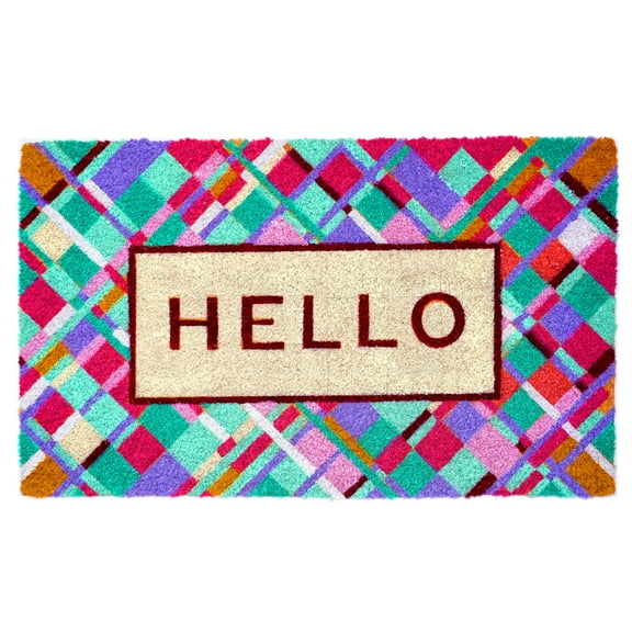 Calloway Mills 107642436 Jazzy Abstract Hello Doormat 24" x 36"