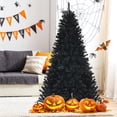 thumbnail image 3 of Árbol de Navidad Costway Preiluminado 210 cm Negro 500 Luces LED Moradas, 3 of 5