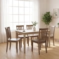 thumbnail image 3 of Wooden Windsor Dining Chairs Set of 2,for Kitchen,Dining Room, Light Brown, 3 of 13