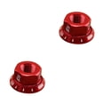 thumbnail image 4 of Soidarity 2 unids/bolsa tuerca de cubo de bicicleta M10 piñón fijo bicicleta de carretera tornillo perno aleación de aluminio rojo 2piezas, 4 of 6