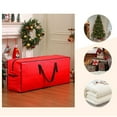 thumbnail image 4 of WHEANG Christmas Tree Storage Bag Up To 7.5 Ft Holiday Xmas Disassembled Trees With Reinforced Handles & Zipper Material From Dust (Red), 4 of 5