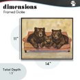 thumbnail image 4 of Stupell Industries Farmhouse Bear Family Trio Black Framed Giclee Art, 14 x 11, by George Dyachenko, 4 of 8