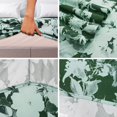 thumbnail image 2 of HOMES PERCEPTION 3 Pcs Twin Microfiber Sheet Sets – 16” Extra Deep Pocket Wrinkle Free Breathable Microfiber Twin Bed Sheets (Hunter Green Leaves), 2 of 8