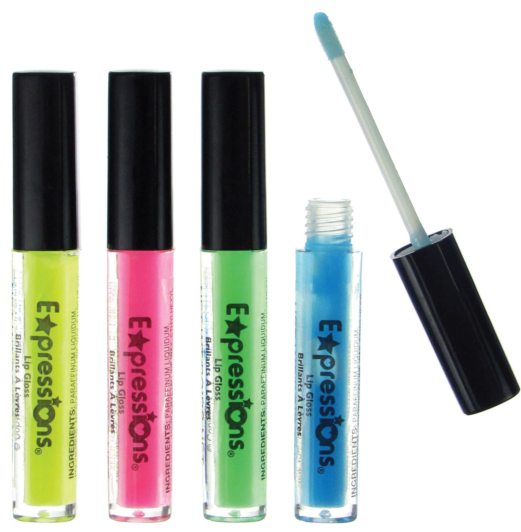 Expressions Glow In The Dark Lip Gloss, Yellow, 0.09 Oz