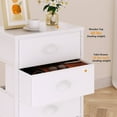 thumbnail image 5 of Tydimor 6 Drawer Dresser,Chest of Drawers for Bedroom Tall Fabric Dresser,White, 5 of 9