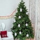 thumbnail image 5 of Juego de 9 bolas navideñas blancas para decorar el árbol de Navidad. Diversos estilos de adornos navideños. También se pueden usar para otras fiestas., 5 of 6