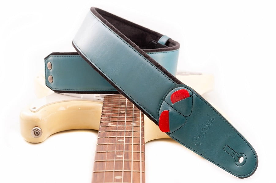 RightOn! Mojo Collection Charm-60 Teal Guitar Strap