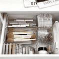 thumbnail image 3 of 37-Piece Clear Plastic Drawer Organizer Set - 4 Sizes Desk Drawer Dividers & Storage Bins for Cosmetics, Jewelry, Small Tools - Ideal for Kitchen, Bedroom, Bathroom, Office Organization, 3 of 6
