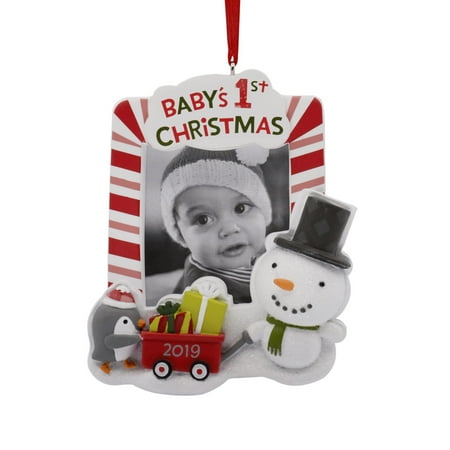 Christmas In Melbourne 2019 Hallmark 2019 Baby's 1st Christmas Candy Cane Picture Frame Christmas Ornaments ()