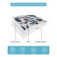 thumbnail image 5 of Navy Blue Beige Peony Twin Size Down Alternative Comforter, Lightweight Comforter Quilt Bedding Set with Pillow Shams Vintage Floral Blossom Botanical All Seasons Bed Comforter Duvet Insert 68"x86", 5 of 7