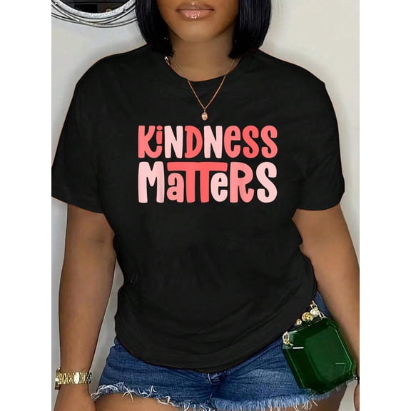 100% Cotton Kindness Matters Anti Bullying Shirts Teacher Gift Child T-Shirt Women's Men's Graphic Tee Casual Tops