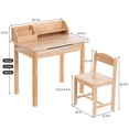 thumbnail image 7 of UNICOO® GrowMate Flip Top Kid Desk and Chair Set | Bamboo Lift-Top Child Desk with Storage and Hutch, Ideal Kids Desks for Homework for 3-12 Years Old, Small Kids Desk and Chair Set (BYL-B70), 7 of 7
