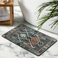 thumbnail image 3 of Experience Ultimate Comfort with our 20x32 inch Boho Bathroom Rug Runner - Perfect for Bathroom, Bedroom, Kitchen, Hallway - Soft, Absorbent and Modern Geometric Design for Luxury Farmhouse Decor, 3 of 5