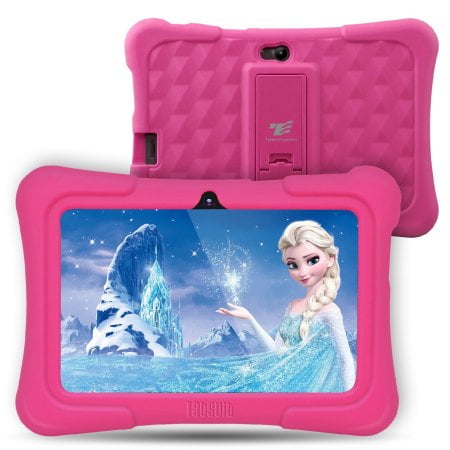 Tablets Dragon Touch Dragon Touch Y88x Plus 7 inch Kids Tablets PC Quad Core 8G ROM Android 6.0 With Disney Content Dual Camera PAD Learning Tablets for Children/Toddlers-Pink ()