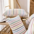 thumbnail image 5 of Rainbow Striped Duvet Cover Set Queen Size, 100% Cotton Bedding Set with Zipper Closure & 8 Corner Ties, Luxury Linen Like Bedding, Soft Breathable Comforter Cover for All Seasons, 5 of 12
