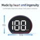 thumbnail image 3 of Velocímetro GPS HUD Head-Up Display para coche inteligente, Velocímetro GPS HD, Plegable y portátil, Marco metálico, Para conducir, Tecnología inteligente, Seguridad automotriz, Datos en, 3 of 9