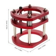 thumbnail image 2 of OULII Red Aluminum Alloy Router Base with Precision Slotting for Woodworking Applications, 2 of 8