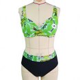 thumbnail image 4 of Plus Size Swimsuit for Women with Adjustable Side Ties, Ruching and Wide Straps, Two-Piece Bikini Set in Flattering Prints, 4 of 9