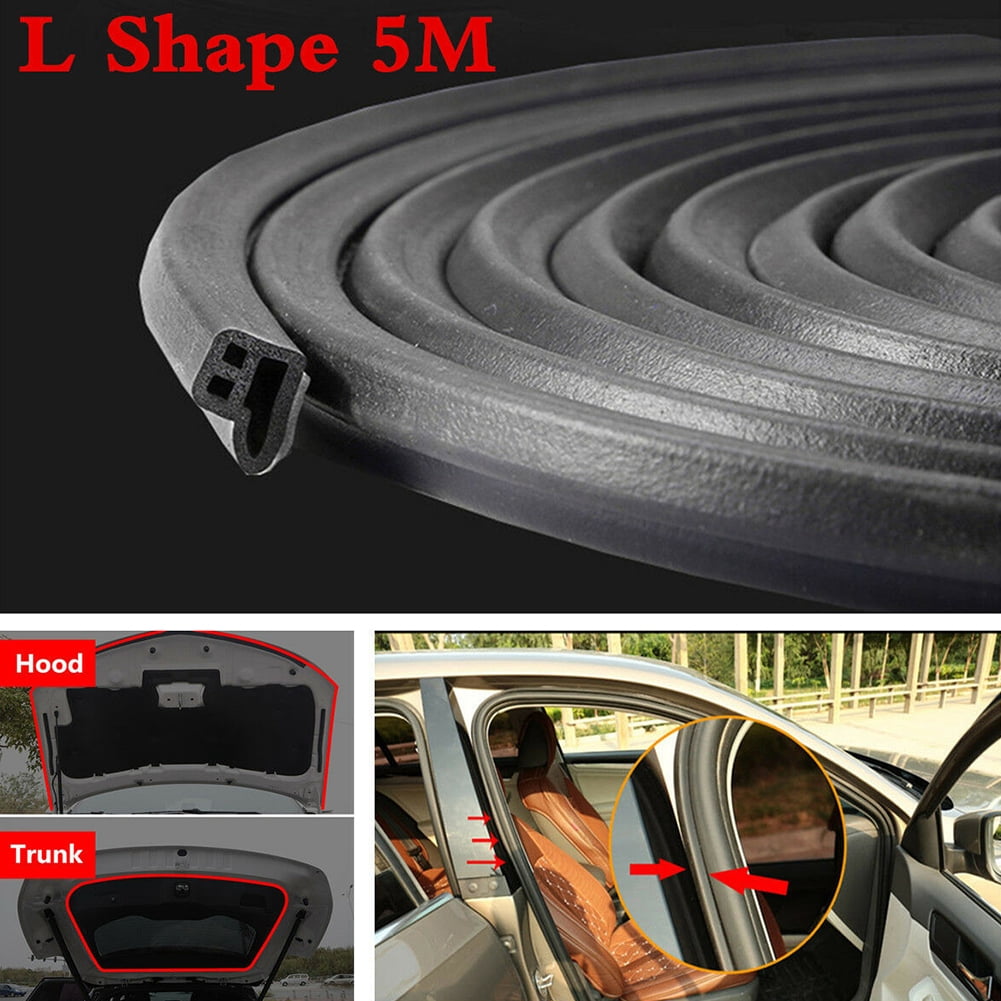 L-Shape Auto Car Door Trunk Seal Strip Rubber Weather Strip Accessories New Y1B7 