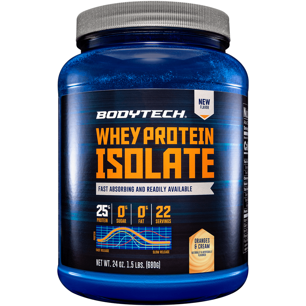Bodytech Whey Protein Isolate Powder With 25 Grams Of Protein Per Serving Bcaas Ideal For Post 8314