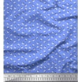 thumbnail image 1 of Soimoi Poly Georgette Fabric Cross Small Motif Shirting Print Fabric by The Yard 42 Inch Wide, 1 of 1