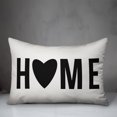 thumbnail image 2 of Creative Products Home Heart Black 14x20 Spun Poly Pillow, 2 of 2