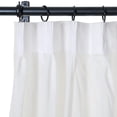 thumbnail image 2 of Sheer Voile Drape White 96 Inches Long Lightweight Pinch Pleated Curtain for Kids Room Living Room Solid Color Transparent Thin Curtain (1 Panel, 52Wx96L, Slub Cross) outdoor curtains, 2 of 6