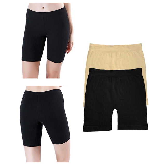 Paquete 6 Boxer Largo Mujer BLOOMER Tatys Fashion Pack Incluye 3 Negros más 3 Nude Tatys Fashion 1354-2