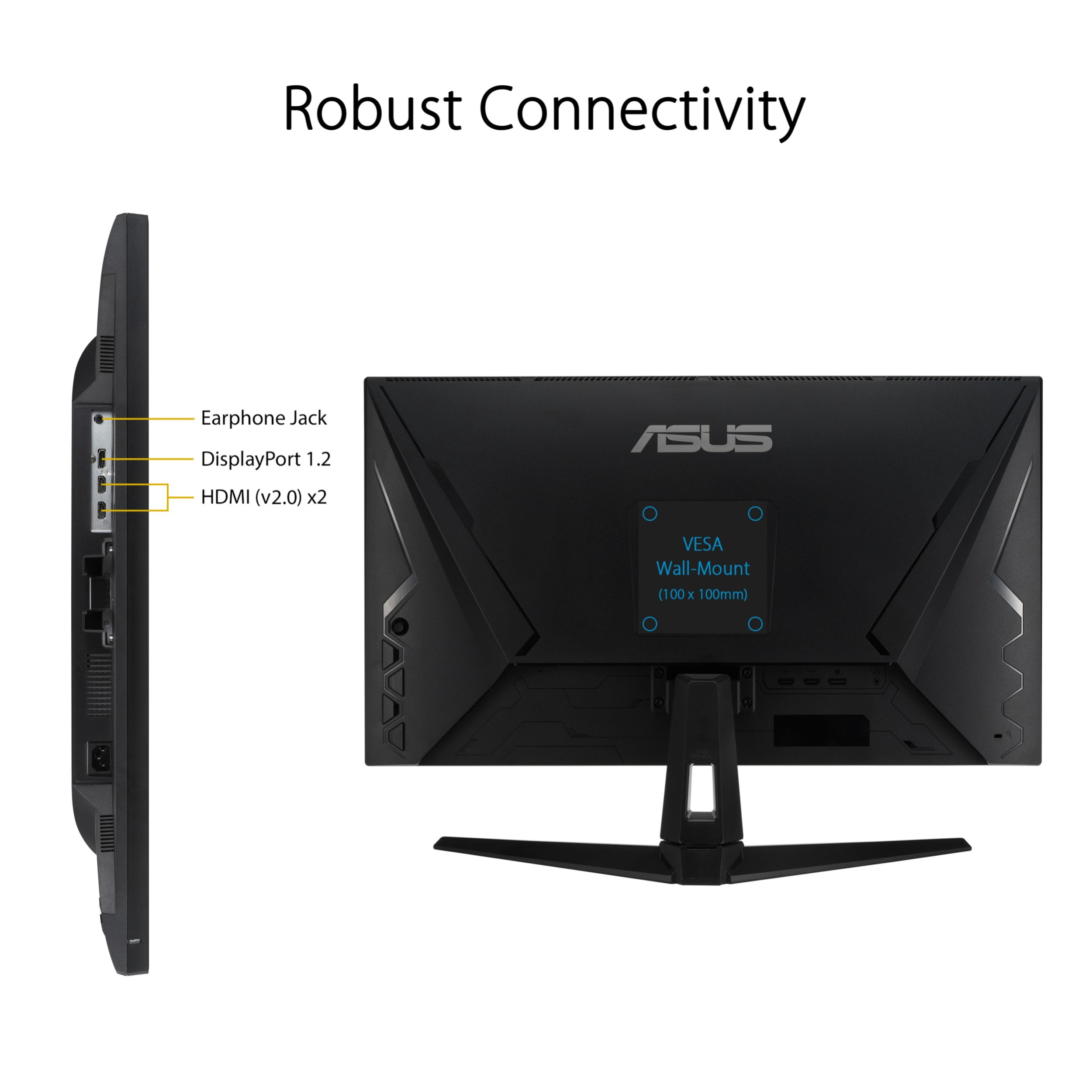 ASUS TUF Gaming 28” 4K Gaming Monitor – UHD 4K (3840x2160), IPS, DCI-P3 ,  Adaptive-Sync, FreeSync™, HDR 10 - VG289Q1A