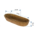 thumbnail image 4 of Kouboo La Jolla Rattan Bread Basket,Containers For Table Woven Fruit Basket, Oval Food Baskets, Restaurant, Large, Honey Brown, 4 of 8