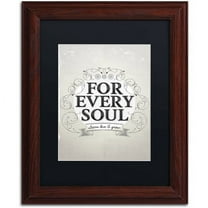 Trademark Fine Art "Every Soul" Canvas Art by Kavan & Co Black Matte, Wood Frame