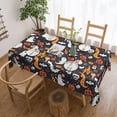 thumbnail image 2 of Halloween Elements Pumpkin Ghost Skull Tablecloth Rectangular Washable Table Cloth Cover for Party Picnic Dinner Halloween Decor 60" X 84", 2 of 5