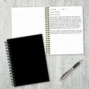 TF Publishing مجلة حلزونية غير مؤرخة، 7 x 9، أسود