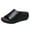 2Black, variant on Backless Platform Sandals for Women Slip on Peep Toe Summer Beach Slides Casual Slippers