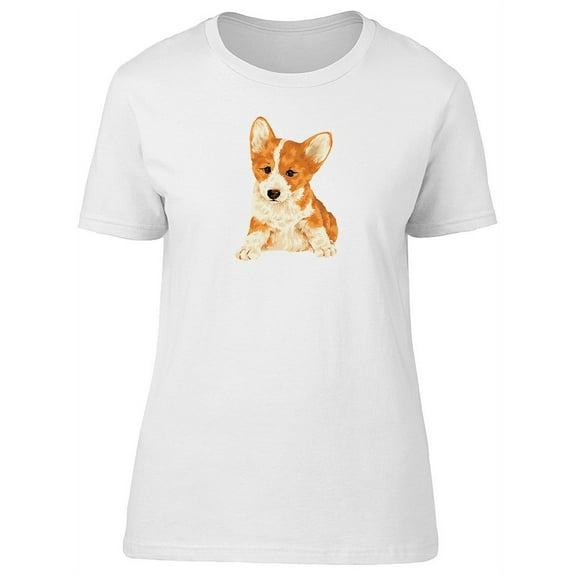 Adorable Corgi Puppy T-Shirt Women -Image by Shutterstock, Female XX-Large