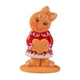 thumbnail image 3 of Adornos de hombre de jengibre para Navidad Adorno navideño Resina coleccionable Pequeño, 3 of 9