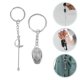 thumbnail image 3 of 2pcs Fencing Keychains Pendant Fencing Sport Fans Gifts Metal Key Chain Pendants for Fencer, 3 of 4