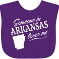 thumbnail image 3 of Inktastic Someone in Arkansas Loves Me Boys or Girls Baby Bib, 3 of 4
