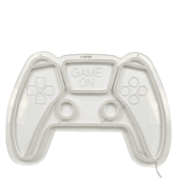LYNTEK Gaming Controller Neon Light – USB LED Wall Sign for Gamers & Streamers
