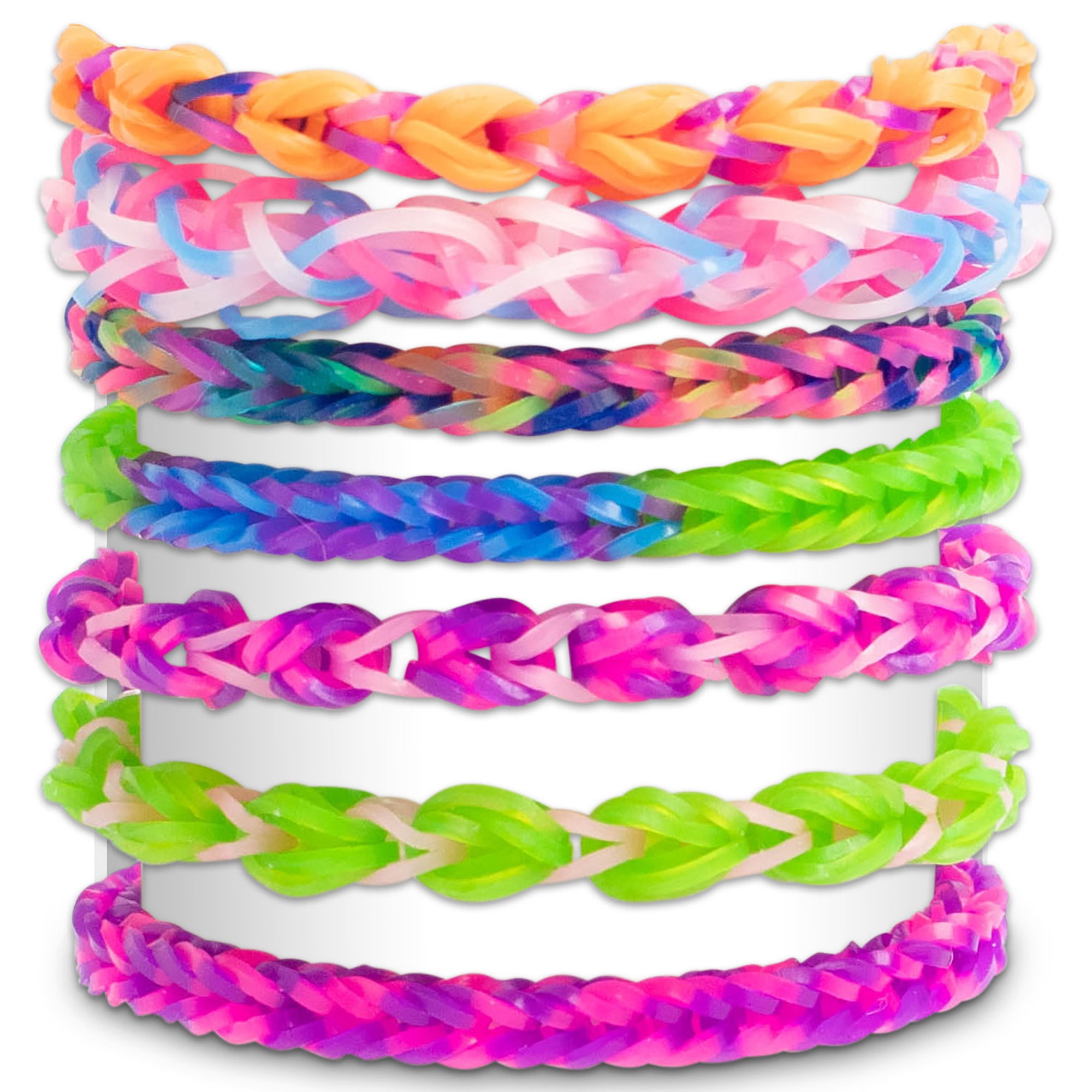 Rainbow Loom: Treasure Box - Confetti Crush Edition - DIY Bands Bracelet Kit, 7000 Rubber Bands, 2 Happy Looms, Jewelry Crafting Activity, Kids 7+