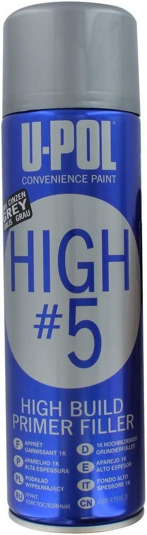 U Pol Products HIGH#5 UP0783V High Build Primer, 450 mL Aerosol Can, Beige, 21.5 sq-ft Coverage