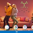 thumbnail image 3 of Smart Wall Lights Rgb Ambient Lighting, Sound-Activated Led Wall Sconce, 3-Piece Wall-Mounted Strip Lighting With Remote Control, Indoor Decorative Led Quantum Lights For Room, 3 of 5