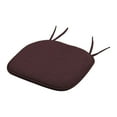 thumbnail image 1 of Cojín de asiento Cateissary con correas antideslizante para silla de interior color Café 41*41cm, 1 of 6