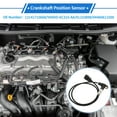 thumbnail image 2 of Sensores de posición del cigüeñal de metal plástico negro de 1 Pc para BMW E30 325i 2.5 1986-1991, 2 of 6