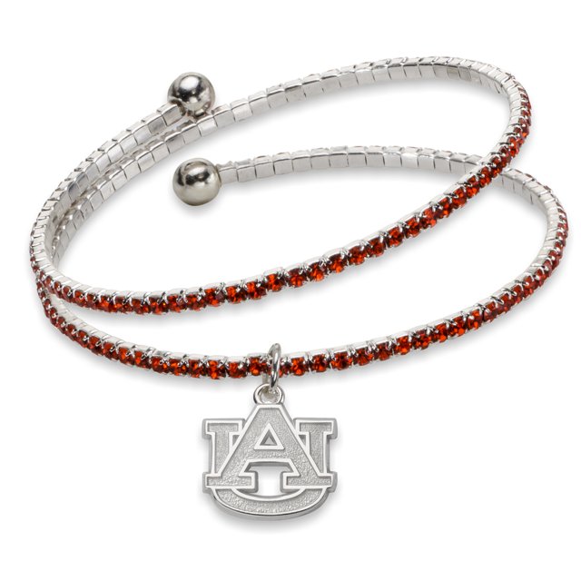 Auburn Univ Amped Logo Crystal Bracelet Logoart Collegiate University