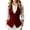 Red, variant on cocolona Blazer Waistcoat for Women Dressy Casual Sleeveless Button Down Layer Blazer For Work Office Outfits