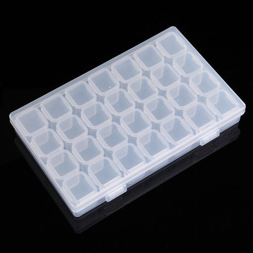 56 Slots Diamond Painting Storage Boxes Embroidery Bead Organizer Tray Case New 