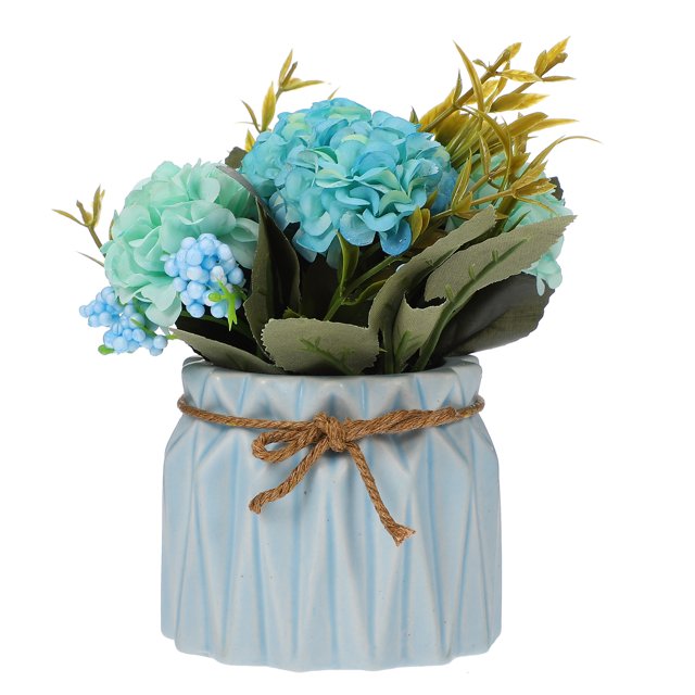KAKOWELY pieza de planta en maceta elaborada, elegante bonsái artificial, hermosa decoración de escritorio