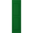 thumbnail image 6 of 18"W x 61"H Americraft Two Equal Flat Panel Exterior Real Wood Shutters (Per Pair), Viridian Green, 6 of 10