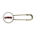 thumbnail image 1 of Coches clasicos Brown silueta geométrica EsES Broche De Broche De Metal Antiguo Unbranded M, 1 of 3
